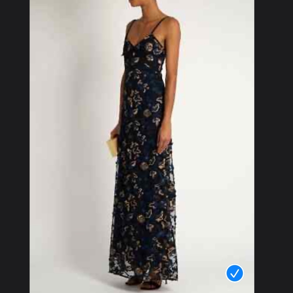 PRICE FIRM NWOT self portrait maxi dress including slip